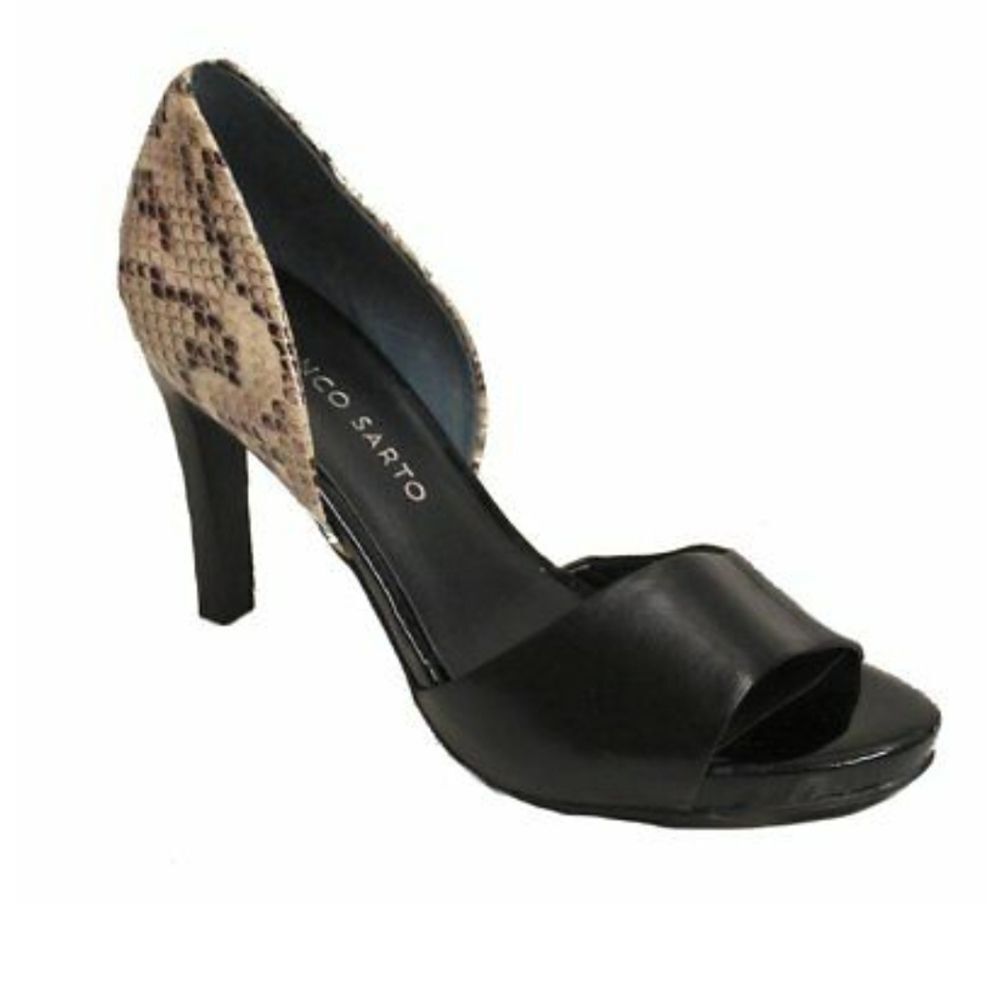 NWOT Franco Sarto Nico D'Orsay Pumps Snake 11